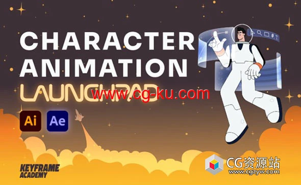 卡通人物角色动作绑定MG动画AE教程 Character Animation Launchpad的图片1