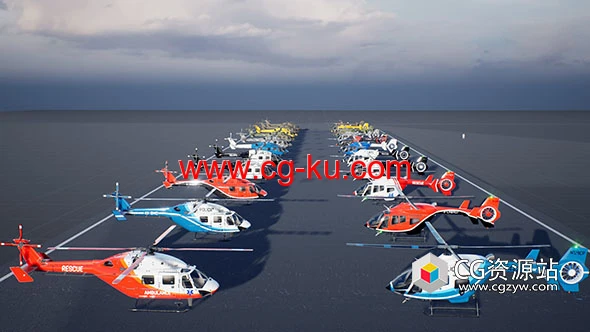 UE5逼真直升机 Photorealistic Helicopter的图片1