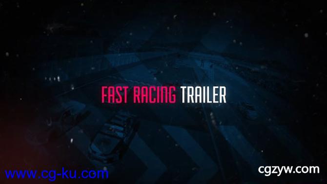 AE模板-极速赛车比赛预告宣传片毛刺特效标题动画 Fast Racing Trailer的图片1