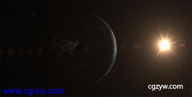 AE模板-俯视地球多角度航拍震撼片头动画背景素材Epic Earth的图片1