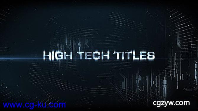 AE模板-未来高科技HUD文字标题展示 High Tech Titles & Logo的图片1