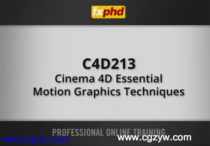 C4D高级MG动画教程FXPHD C4D213: Cinema 4D Essential Motion Graphics Techniques的图片1