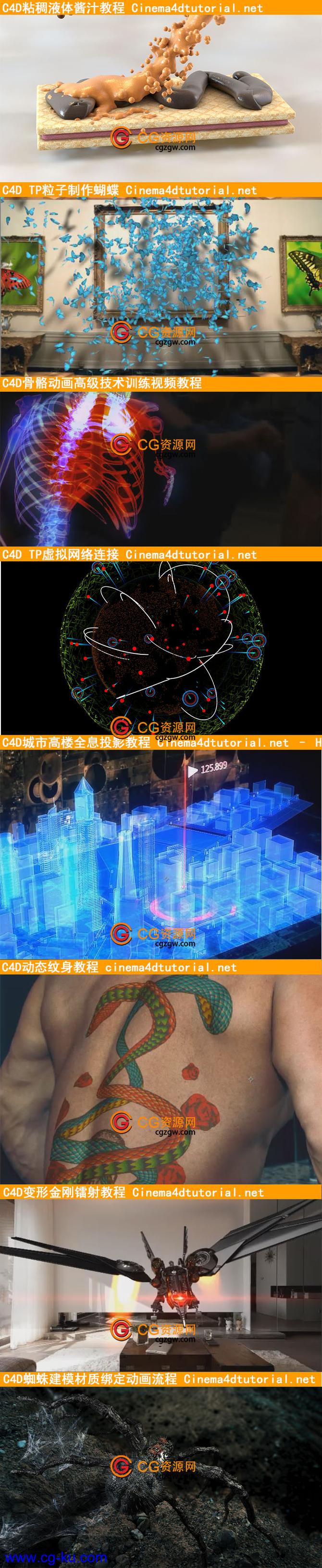 Cinema4DTutorial出品 26套高级C4D案例外语教程 精品的图片1