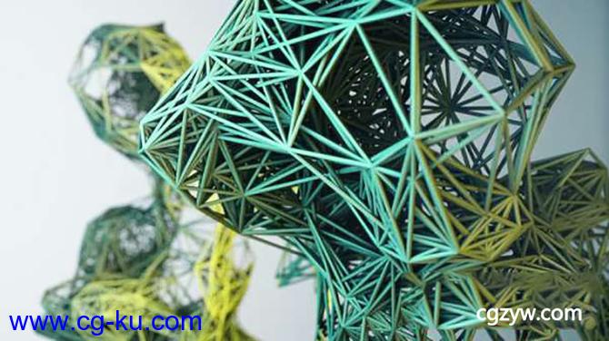 C4D教程-XP粒子模拟线框人物动画 Cinema 4D Create Stunning Plexus Geometry X-Particles Tutorial的图片1