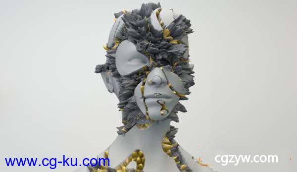 C4D置换噪波贴图教程 Cinema 4D – Creating Displacement Maps Tutorial(含工程)的图片1