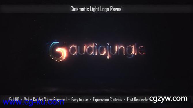 AE模板-史诗电影光效标志光线路径描边文字Logo展示 Cinematic Light Logo Reveal的图片1