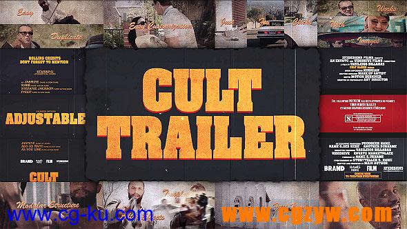 电影展示AE模板VideoHive Cult Slides Creator Pack.的图片1