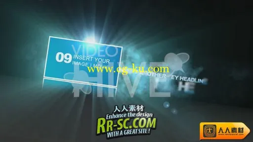 夜空烟雾logo板式 AE片头模板 VideoHive - Epic的图片3