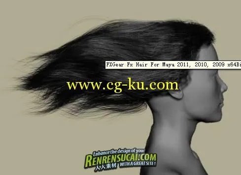 《Maya毛发插件FXGear Fx Hair 64位》(FXGear Fx Hair For Maya 2011, 2010, 2009的图片1