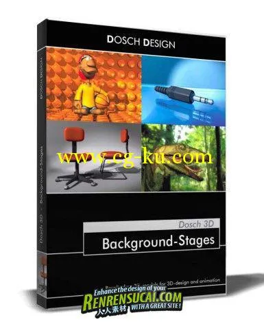 《3D设计背景模型贴图合辑》DOSCH Design 3d Background Stages的图片1