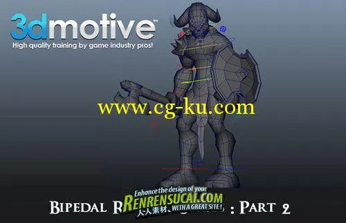 《Maya双足生物骨骼制作技术教程第二辑》3DMotive Bipedal Rigging Series: Part 2的图片1