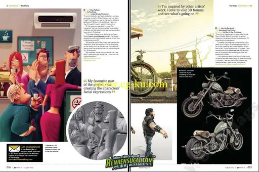 《3D世界艺术杂志 2012年8月刊》3D World August 2012的图片3