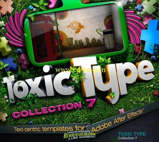 《DJ最强AE字体Logo模板合辑Vol.7》Digitaljuice Toxic Type Collections 7的图片1