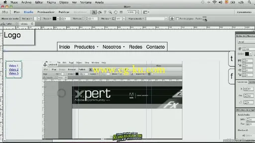 《Adobe Muse 工作流程教程》Video2Brain Example using Adobe Muse Spanish的图片1