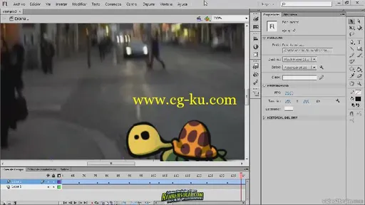 《Flash CS6基础训练教程》Video2Brain Foundations of Flash CS6 Spanish的图片3