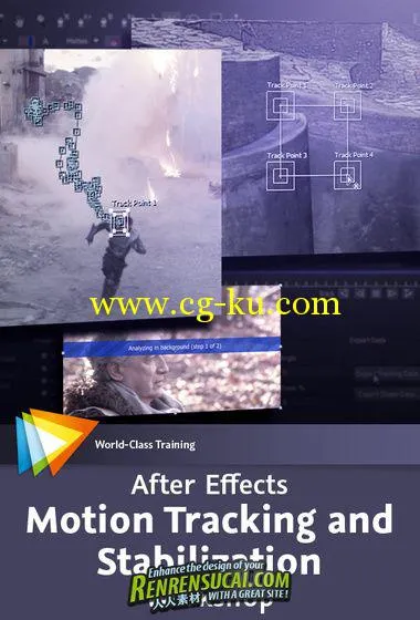 《AE稳定跟踪技术教程》Video2Brain After Effects Motion Tracking and Stabiliza...的图片1