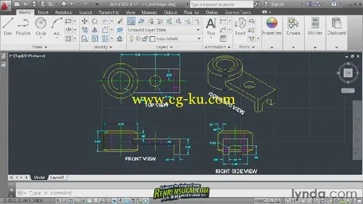 《AutoCAD要点训练系列教程第四集》Lynda.com AutoCAD Essentials 4 Annotating a ...的图片2