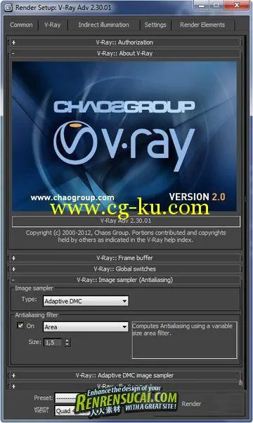 《3DsMax2012-2013渲染引擎V-Ray破解版64win》V-Ray Adv 23001 For 3Ds Max 2012-2...的图片2