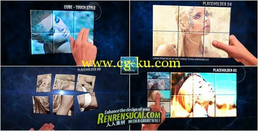 《触摸立方体 AE包装模板》VideoHive Cube Touch Style 941104的图片1