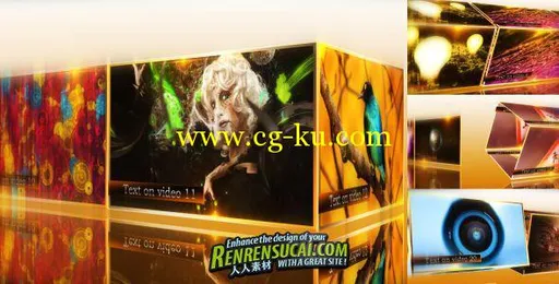 《华丽方体旋转 AE模板》Videohive images movement v2 210575的图片1