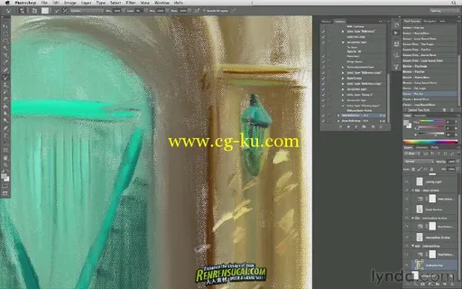 《Photoshop CS6笔刷新功能教程》Lynda.com Photoshop CS6 New Features Brushes的图片3