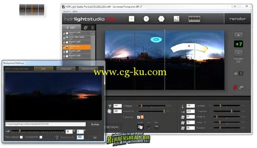《高动态范围3D渲染软件+插件破解版》HDR Light Studio Pro 3.0 x86/x64 + Live Pl...的图片3