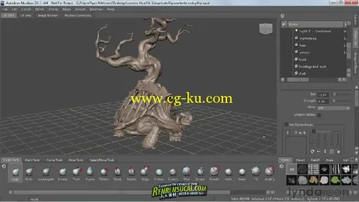 《Mudbox2013基础训练教程》Lynda.com Mudbox 2013 Essential Training的图片3