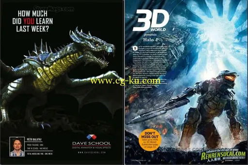 《3D世界艺术杂志 2012年10月刊》3D World October 2012的图片1