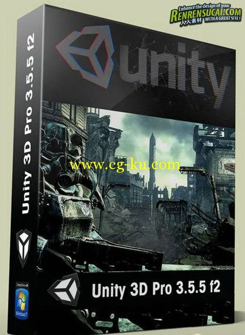 《游戏开发工具软件Unity3d 3.5.5破解版》Unity 3D Pro 3.5.5 f2 x86的图片1