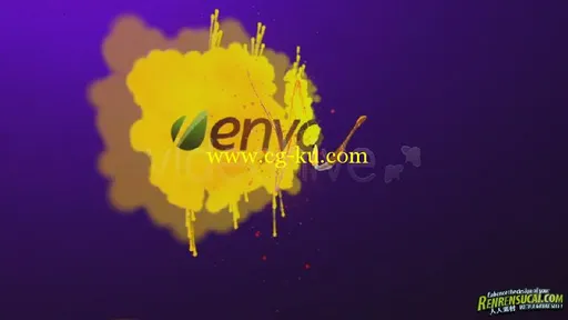 《迪斯尼风格画笔Logo AE模板》videohive disney style paintbrush logo 1840970的图片2