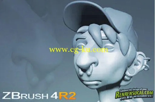 《ZBrush 4R2角色人物雕刻技术教程》3DMotive Sculpting a Character Bust in ZBru...的图片2