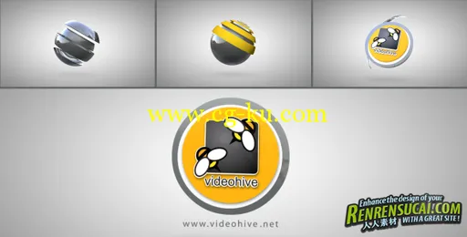 《科技质感LOGO AE模板》videohive hi tech logo reveal 369765的图片1