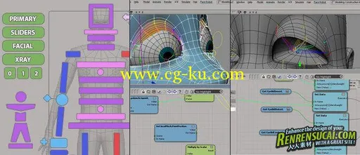 《Softimage面部重新拓扑与骨骼绑定教程》cmiVFX Softimage Facial Retopo And Rig...的图片1