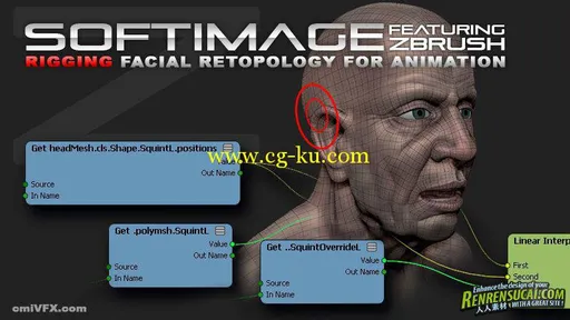 《Softimage面部重新拓扑与骨骼绑定教程》cmiVFX Softimage Facial Retopo And Rig...的图片2