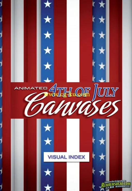 《DJ庆祝庆典美国国庆视频素材合辑》Digital Juice Animated 4th of July Canvases的图片1