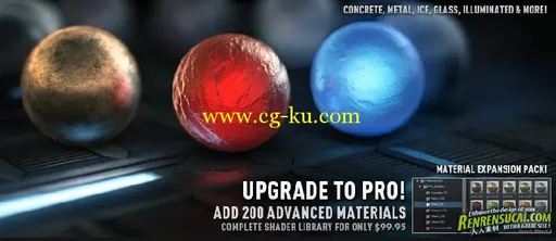 《Element 3D材质包合辑》VideoCopilot Pro Shaders for Element 3D的图片2