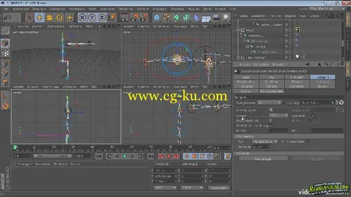 《C4D人物角色动画视频教程》Video2Brain Character Templates for CINEMA 4D GERMAN的图片1