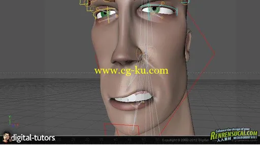 《C4D人物面部表情动画教程》Digital-Tutors Facial Rigging in CINEMA 4D的图片2