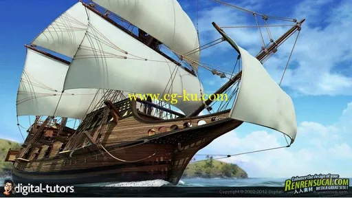 《Maya2013船舶船只建模教程》Digital-Tutors Modeling a Detailed Ship in Maya的图片3