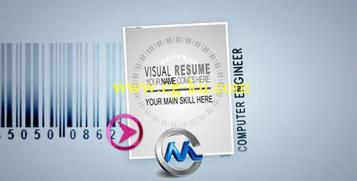 《视觉简历 AE模板》videohive visual resume alpha animated curriculum 123255的图片1