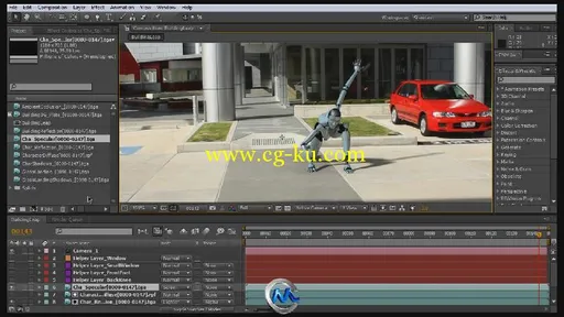 《AE制作CG拍摄场景与动画合成教程》AETuts Premium Compositing a CG Building Leap的图片2