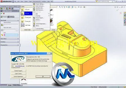 《电极加工插件软件》R&B ElectrodeWorks 2012 SP0 for SolidWorks 2011-2012的图片2