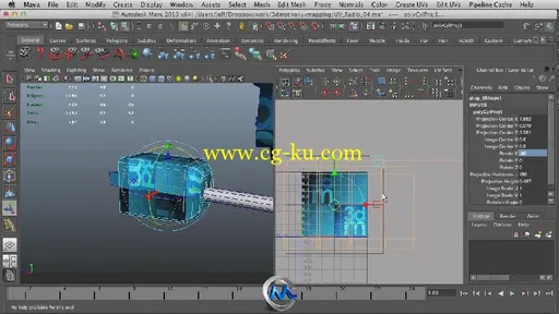 《Maya2013中UV工具使用教程》3DMotive Intro to UV Unwrapping in Maya 2013的图片3