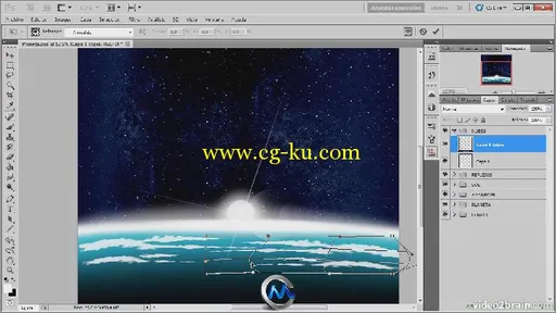 《Photoshop数码制作宇宙天空教程》video2brain Digital Art with Photoshop Plane...的图片1