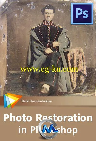 《Photoshop老久照片修复教程》video2brain Photo Restoration in Photoshop English的图片3