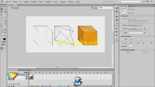 《Flash三维效果技巧视频教程》video2brain 3D in Flash Spanish的图片2