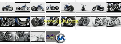 《超酷摩托车3D模型合辑》The3dstudio Empire Motorcycle Bike 3D Model的图片2