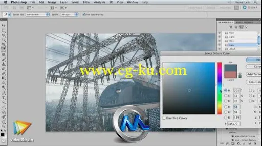 《Photoshop艺术家实例教程-轻轨列车》video2brain Photoshop Artist in Action Ul...的图片3