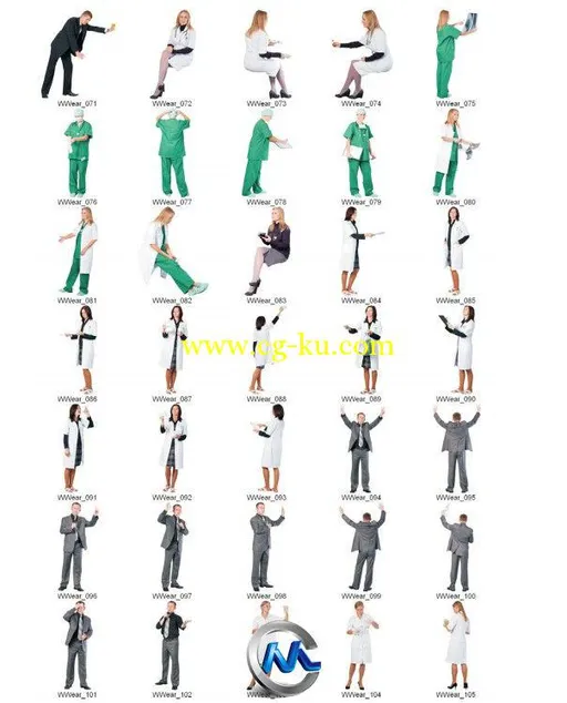 《工作制服人物图片合辑》DOSCH 2D Viz-Images People Workwear的图片3