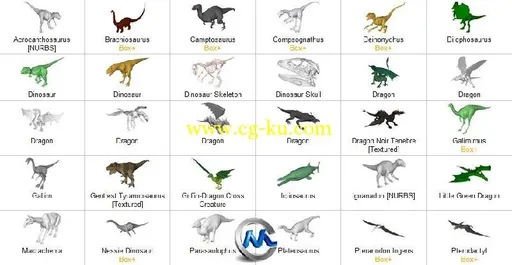 《恐龙3D模型与贴图合辑》All Dinosaurs 3D Models的图片2